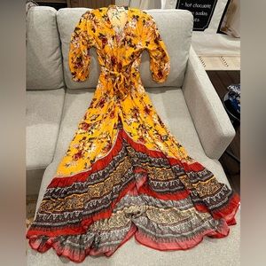 Farmrio x Anthropologie petite wrap dress